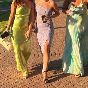 Abercrombie & Fitch One Shoulder Dress in Light Purple - Small